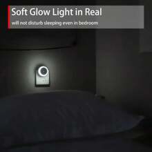 1pc Led Night Light With Dusk-To-Dawn Sensor, Energy Saving, Suitable For Bathroom, Bedroom, Kitchen, Hallway