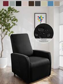 Housses de fauteuil inclinable 4 pièces, housses de canapé inclinable imperméables et extensibles pour fauteuil inclinable Lazyboy avec poche de rangement, protecteur de meuble pour salon