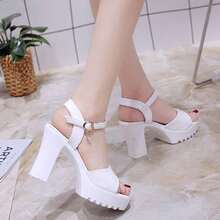 Sandalias de tacón para mujer - Blanco - Ver 5