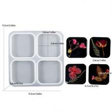 1 Bộ 8 Khuôn Silicon Hình Bướm, Mây, Mặt Trăng Làm Hoa Tai, Mặt Dây Chuyền, Móc Khóa, Phụ Kiện Thủ Công DIY, Thích Hợp Cho Người Mới Bắt Đầu - trắng - Xem 17