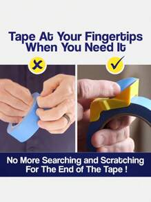 3pcs With Different Sizes Tape Packer, Tape Divider, Speed Up The Efficiency Of The Work, Small Tape Cutter, Painting Accessories Tape Corner