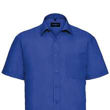 Russell Europe Mens Poplin Shirt (Bright Royal) - 藍色 - 查看 2