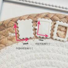 New Handmade American Style Soft Clay Stamp Shaped DIY Earring Mold - White - View 5