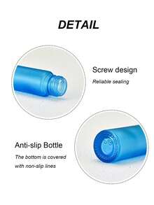 1/2/3/5pcs 10ml Multi-Color Smooth Perfume/Essential Oil Refillable Glass Roll-On Bottles, Portable Liquid Containers For Travel - Multicolor - View 3
