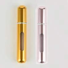 5ml Refillable Perfume Atomizer Spray Bottle, Single Pack, Shiny Pink Perfume Bottle Spray Pump Storage Container, Suitable For Travel, Living Room, Bedroom, Bathroom Home Decor, Wedding, Party, Birthday, Father's Day, Mother's Day, Gifts, New Year, Accessories, Novelty Gifts