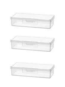 Caja de almacenamiento de palillos de dientes: Caja portátil de hisopos de algodón, diseño de dibujos animados lindos | Almacenamiento de palillos de dientes + Almacenamiento de hisopos de algodón + Almohadillas de maquillaje | Esencial de viaje/Caja de maquillaje minimalista/Caja portátil a prueba de humedad para palillos de dientes al aire libre/Caja de hisopos de algodón médica/Caja de herramientas de manicura | Almacenamiento esencial para coche/hogar/viaje - transparente - Ver 9