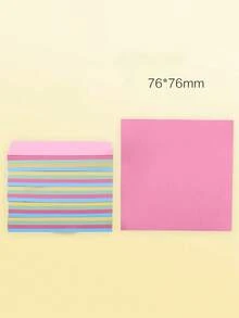 Morandi Color Sticky Notes Simple Solid Color Sticky Notes 400 Random Mixed Colors - Multicolor - View 3