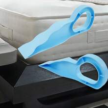 Large Bed Lifting Mechanism - Mattress Lifter, Lifts And Secures Mattress, Bedding, Bedskirt, Etc. Convenient Tool For Changing Sheets And Making The Bed, No Battery Required, Plastic Material