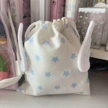 Fashion Canvas Star Bundle Pocket Travel Cosmetics Stationery Dustproof Storage Bag