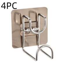 Stainless Steel Foldable Wall Mounted Hook - No Drilling Required, Space Saving Bathroom Organizer Rack For Towels, Basins And More, Modern Bathroom Storage And Accessory, Practical Hanging Hook Christmas Decor