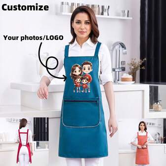Custom Fashionable Apron, A Must-Have For Households. Suitable As A Gift For Mothers, Friends, And Bridesmaids. Perfect For Mother's Day. Protects Your Outfit And Adds Style. Supports Photo And Logo Customization To Meet The Personalized Needs Of Individuals, Businesses, And Other Entities. Can Be Used For Family Commemorations And Store Promotions.