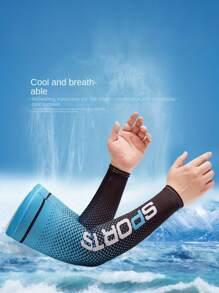 1 paire de manches de refroidissement pour sports de plein air - protection UV, nylon respirant, convient pour le golf, le cyclisme, la course à pied et la conduite