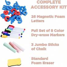 Table Top Easel For Kids, Magnetic Whiteboard & Chalkboard For Toddlers - default - View 2
