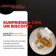 Biscoito da sorte - 100 Unidades- Lembrancinha Jantares, Casamento, aniversários, Batizado - 100 und - Visão 5