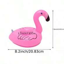 3/6pcs Drink Float Inflatable Cup Holders, Pool Parties, Pool Decor, Flamingo Design Pool Cup Holders, Ideal Drink Holders For Summer Fun, Poolside Parties And Relaxation - Hot Pink - View 4