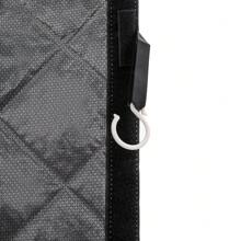 YUNRUX Cortina de puerta con aislamiento térmico magnético de 2,1 m, protección contra el frío, impermeable, color gris