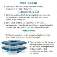 1pc Reusable Household Cockroach Trap Box Without Baits Or Pheromeno, Cockroach Trap, Insect Cockroach Catcher, Cockroach Traps For Kitchen And Garden - Multicolor - View 10