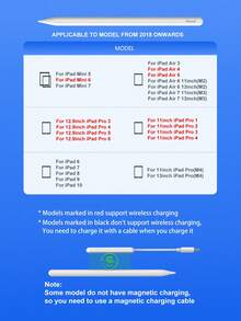 Stylus Pen Compatible With IPad (2025-2018), 2nd Gen IPad Pencil With Anti-Mistouch Function, Tilt Pressure Sensitivity, Compatible With IPad 11/10/9/8/7/6, IPad Air 7/6/5/4/3, IPad Pro 13"/12.9"/11", IPad Mini 7/6/5, Magnetic Charging, Includes 3 Replacement Nibs, Works With Latest IPad Models - 白色 - 查看 2