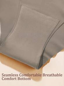 Set de 3 piezas de ropa interior de mujer de cintura alta, bragas sin costuras que no se notan