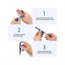 8-In-1 Multifunctional Screwdriver: Aluminum Alloy Combo Tool For Disassembly And Repair, With Phillips And Slotted Tips - Multicolor - View 7