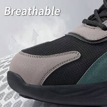 Anti-Slip Chef Shoes, Men's Low-Top Safety Shoes, Grey Color Breathable Soft Non-Slip Lightweight Work Shoes - Grey - View 5