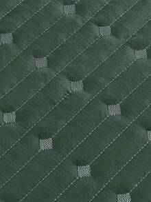 200 Thread Count Double-Sided Bedspread, Double/Queen/King/Single, Embroidered, 3-Piece Luxury Decor - 綠色 - 查看 5