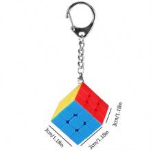 Mini Magic Cube Keychain Rings, Magic Cube,Magic Tower 3x3x3 Key Ring, Decoration, Ornament High Quality Toys Party Gifts