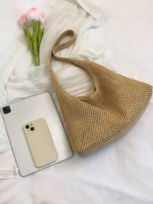 Students' Casual Beach Versatile One Shoulder Tote Bag - Multicolor - View 4