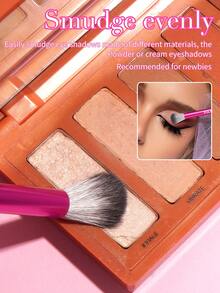 MAANGE 13pcs Professional Soft Aluminum Tube Makeup Brush Set,Soft Foundation Brush, Eyeshadow Brush, Eyebrow Brush, Blending Brush,Highlight Brush,Concealer Brush,Makeup Brush For Powder Liquid Cream,For Daily Use And Travel,Makeup Accessories Gifts For Friends ﻿ ﻿ ﻿ - 玫紅色 - 查看 6