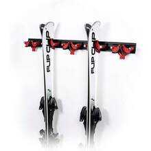 Flip Clip Regular5 A | Universalhalterung | Skihalterung | Snowboardhalterung | Wandhalterung | Gerätehalter | Werkzeughalterung | Aus Aluminium und Glasfaserverstärktem Kunststoff - Rot/Silber/Schwarz1 - Übersicht 3