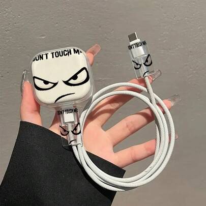 20W 快速充电图案保护手机充电器外壳，柔性 TPU 外壳，手机配件适用于香港/英国手机型号电缆保护器，充电器保护器