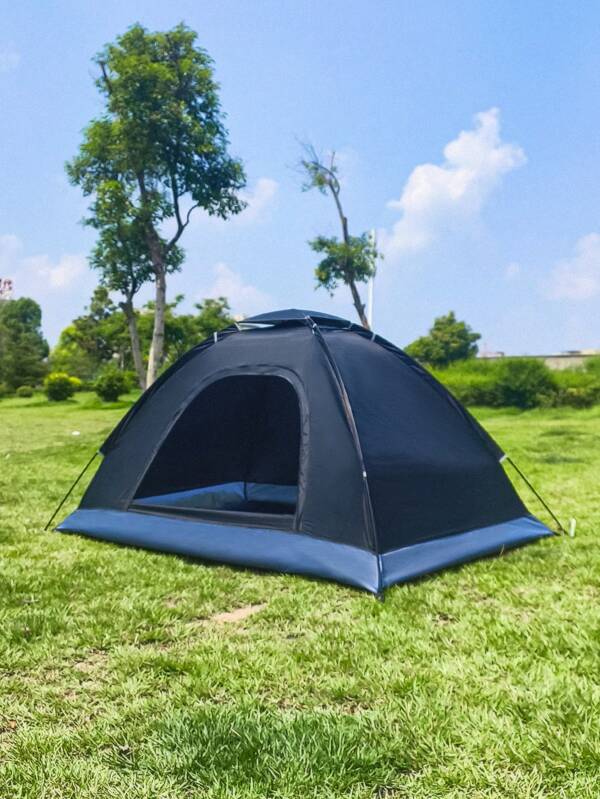 1pc Multi-Color Camping Tent, Waterproof Sunshade, Easy To Assemble, Portable, Hand-Built Canopy, Accessory-Complete Outdoor Hiking Gear For 1-3 Persons