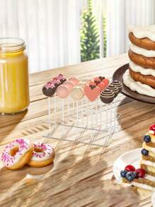 1pc 15/20-Holes Lollipop Holder With Clear Acrylic Display Stand, Candy Shelf For Wedding Party Birthday Cake Pop Dessert Display Wedding Decor Wedding Party Supplies Wedding Decorations Wedding Accessories Wedding Cake Stand