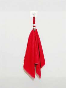 1pc Metal Towel Hook With Cotton Hanging Ring, Multi-Purpose Fabric Hook For Home, Kitchen, Bathroom - Multicolor - View 7