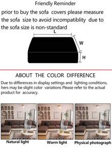 1pc All Season Stretch Sofa Cover, Plush Fleece Anti-Slip Anti-Spill Full Wrap Sofa Seat Cushion Slipcover, Machine Washable Dust-Proof Durable Furniture Protector For L-Shaped Sofa And 1/2/3/4 Seater