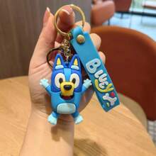 Bluey Llaveros creativos y lindos de la familia Bruy, colgantes con figuras de perro, bolsos, pequeños regalos colgantes, perfectos para obsequiar, detalles de fiesta