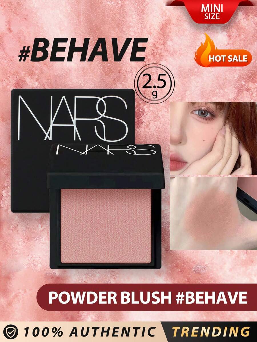 NARS[Mini]POWDER BLUSH #900 BEHAVE 2.5g Matte Pink MauveIconic Blush, Now Reimagined In An Upgraded Formula That Lasts For Up To 16 Hours, Featuring True-Color Payoff With A Comfortable, Weightless Feel. - #BEHAVE 2.5g - 查看 1