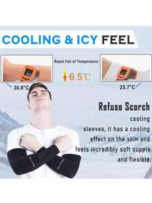 1/3/4Pairs Cooling Arm Sleeve - High-Elasticity Breathable Polyester Fiber, Suitable For Driving, Golf, Fishing, Cycling And Outdoor Sports - Solid Color, Elastic Fit