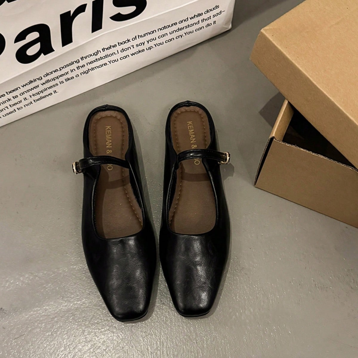 Zapatos Mary Jane planos retro para mujer, primavera/verano 2026, minimalistas, cómodos y con tiras