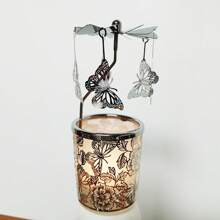 Butterfly Tea Light CandleHolder Rotary Candle Holder Spinning For Festival Gifts