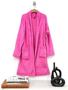 Ally Soft Terrycloth Bathrobe Microfiber Adult Unisex Adult - Rosa vieja - Ver 1