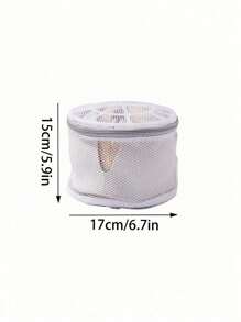 White Lingerie Laundry Bags, Bra Laundry Bags With Zips, Honeycomb Mesh Material, Effective Filter Impurities, Supporting Frame Effectively Prevents Deformation During Laundry, Suitable For Bra, Delicates,Sweater,Hosiery, Lingerie