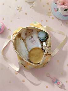 1 Customizable Travel Bag With Name Printing, Suitable For Children And Teens - Great For Girls With Their Own Name Or Boys, Ideal For Travel, Diaper Bag For Pregnant Girl, Reusable Stroller Diaper Organizer - Multicolor - View 6