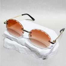 1 Pair Oval-Shaped Accessory, Suitable For Casual, Outdoor, Business, Driving, Party, Boho Chic, Elegant Gradient Design For Summer Beach Vacation,Outdoor,Travel
