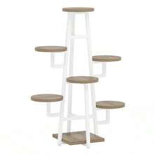 Soporte para plantas de 7 capas, soporte para macetas de 43,3 pulgadas, soporte para flores - Blanco - Ver 1