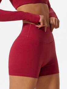 1 Piece Hip Lifting High Waist Yoga Shorts Outdoor Running Exercise Fitness Pants Gym Workout Pilates Cycling Shorts