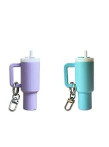 10/8/5/3/2pcs Mini Water Bottle Keychain - Street Style, Multiple Colors, Can Be Used For Keychain Accessory Charms, Wallet Charms, Cups, Wallet Accessories, Mini Water Bottle Keychain, Mini Cup Keychain, Key Ring Or Lip Balm, Cute Water Bottle Keychain, Plastic Material, A Good Gift For The Opening Season