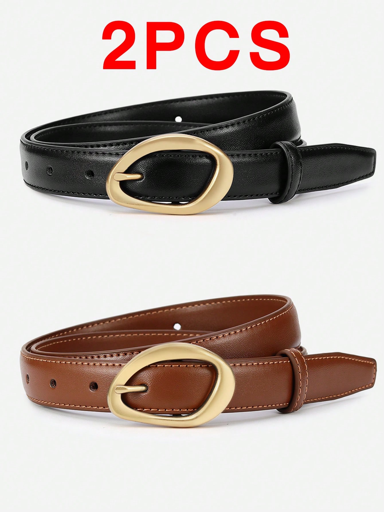 Women's needle buckle belt