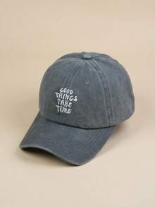 Unisex Letter Embroidered Baseball Cap - Multicolor - View 5