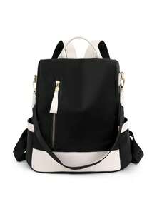 Large Capacity Anti-Theft Travel Backpack, Safety Design, Lightweight, Two-Way Shoulder Bag For Travel, School & Daily Commute - Multicolor - View 1